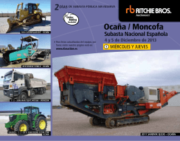 It auctions 4 and 5 December in Ocaña_Moncofa