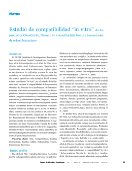 Estudio de compatibilidad “in vitro” de los