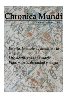 Resúmenes Chronica Mundi Volume 1 Issue 1 2011