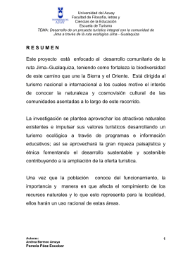 señalización - DSpace de la Universidad del Azuay