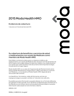 2015 Health Maintenance Organization Medicare