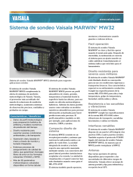 Sistema de sondeo Vaisala MARWIN® MW32