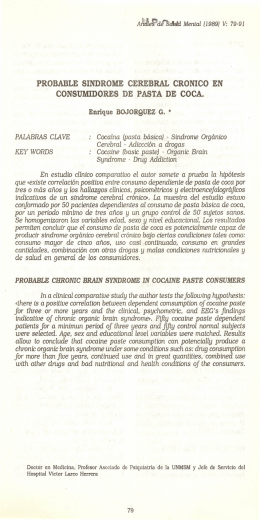 A,!MePcU!`:SaWd Mental (1989) v. 79·91 PROBABLE SINDROME