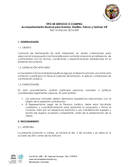 TIPO DE SERVICIO O COMPRA: Acompañamiento Musical para