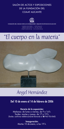 Triptico Angel Hernandez