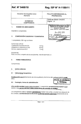 Ref. N° 5468/10 Reg. ISP N° H