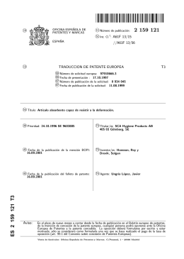Articulo absorbente capaz de resistir a la deformacion(ES2159121)