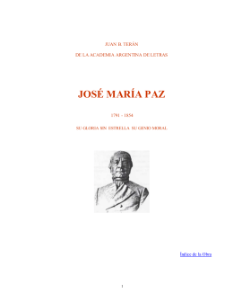José María Paz". - Biblioteca Digital Juan B. Terán