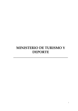 ministerio de turismo y deporte - Presidencia de la República