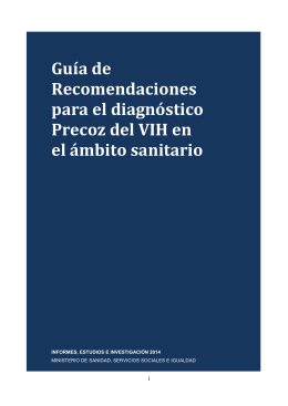 BROS 220714 GUIA DX final - Ministerio de Sanidad, Servicios