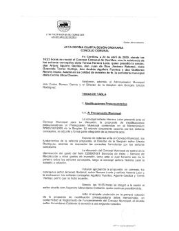 ACTA DÉCIMA CUARTA SESIÓN ORDINARIA CONCEJO COMUNAL