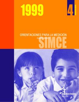Folleto de Orientaciones Simce 1999 / 4.° básico
