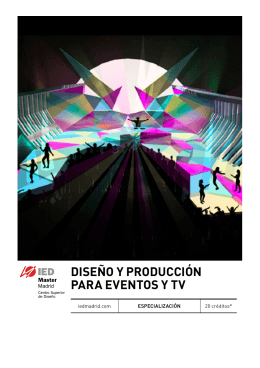DISEÑO Y PRODUCCIÓN PARA EVENTOS Y TV