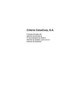 Criteria CaixaCorp, S.A.