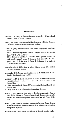 bibliografía - Ministerio de Agricultura, Alimentación y Medio Ambiente
