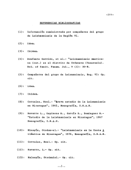 Referencias Bibliográficas - Biblioteca Virtual CEDOC CIES UNAN