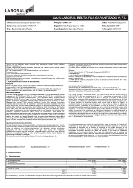 CAJA LABORAL RENTA FIJA GARANTIZADO V, F.I.