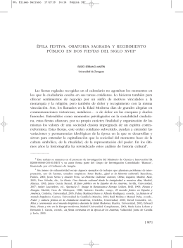 Épila festiva. Oratoria sagrada y recibimiento público en dos fiestas