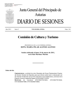 DIARIO DE SESIONES - Junta General del Principado de Asturias