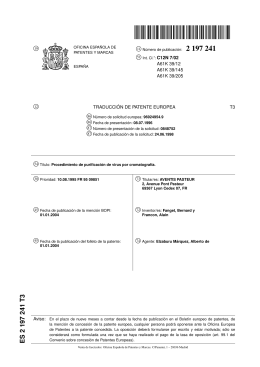 procedimiento de purificacion de virus por cromatografia.