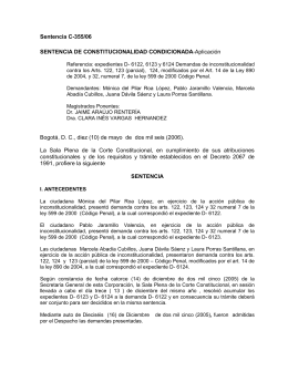 Sentencia C-355/06 SENTENCIA DE CONSTITUCIONALIDAD