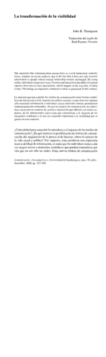 La transformación de la visibilidad