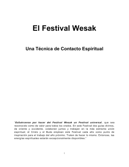 El Festival Wesak