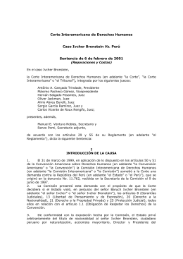 Caso Ivcher Bronstein Vs. Perú - Corte Interamericana de Derechos