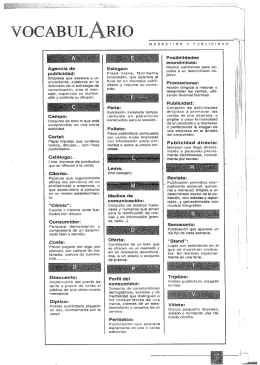 Vocabulario de márketing y publicidad