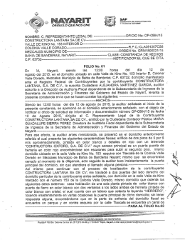 NOMBRE: C. REPRESENTANTE LEGAL DE: -------w