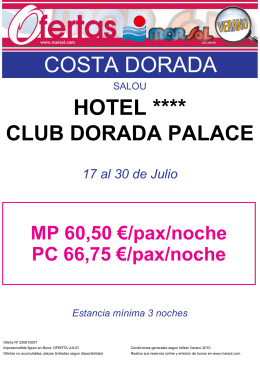 COSTA DORADA HOTEL ****