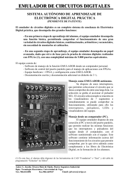 emulador de circuitos digitales - Departamento de Tecnología