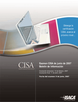 El examen CISA - Colegio Economistas Asturias