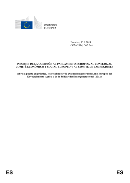 Informe de la Comisión sobre la puesta en práctica, resultados y