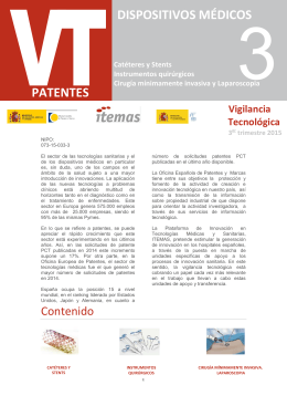 Dispositivos Médicos nº 3 - Oficina Española de Patentes y Marcas