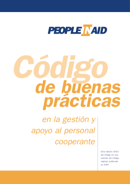 Código - People In Aid