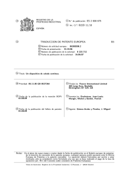 aparato continuo de purificacion de metales fundidos.