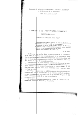 CARRION Y SU l`OSITIVISMO CV[ICNTIFICO - BVS