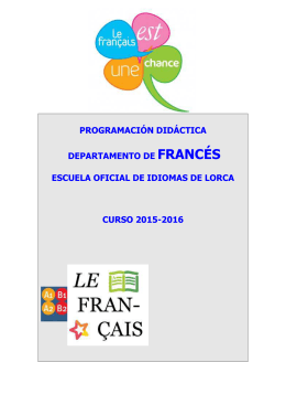 Programación francés 2015-16