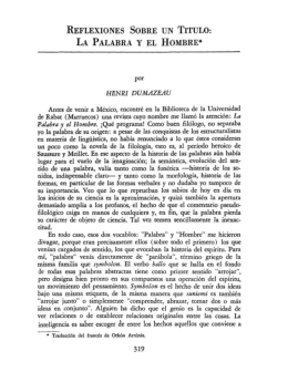 REFLEXIONES SOBRE UN TITULO: