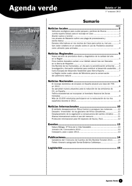 Agenda verde - Murcia enclave ambiental