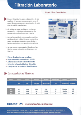 Paper Filter Quantitative