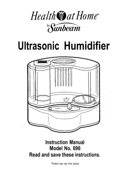 Ultrasonic Humidifier - Pdfstream.manualsonline.com