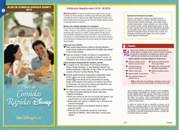Detalles del Plan de Comidas Rápidas Disney