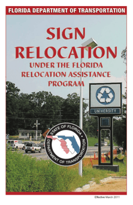 Effective March 2011 - Florida Department of Transportation