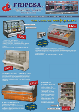 VITRINA REFRIGERADA SOBREMOSTRADOR AN ETO 160