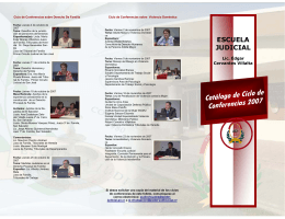 Ciclo de Conferencias 2007