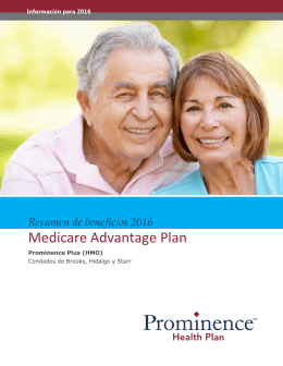 prominence plus (hmo) - Prominence Health Plan Medicare