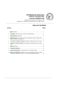 ACTA DE LA SESIÓN Nº 4786 - Consejo Universitario