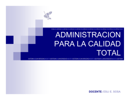 Calidad - Docencia FCA-UNAM